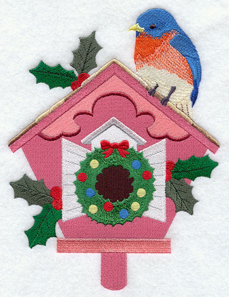 Christmas Birdhouse - Bluebird