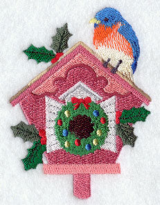 Christmas Birdhouse - Bluebird