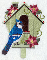 Christmas Birdhouse - Blue Jay