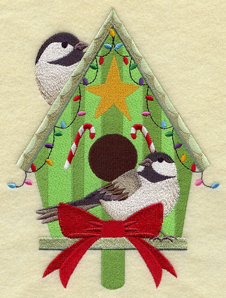 Christmas Birdhouse - Chickadee