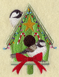 Christmas Birdhouse - Chickadee