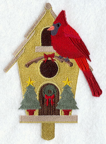 Christmas Birdhouse - Cardinal