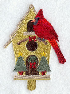 Christmas Birdhouse - Cardinal