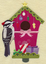 Christmas Birdhouse - Downy Woodpecker