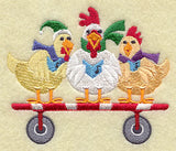 Christmas Tractor Pull - Chickens