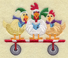 Christmas Tractor Pull - Chickens