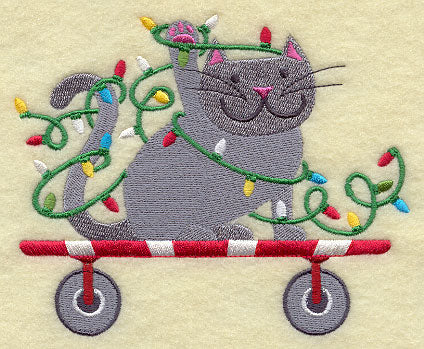 Christmas Tractor Pull - Cat