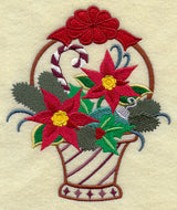 Christmas Basket - Poinsettias