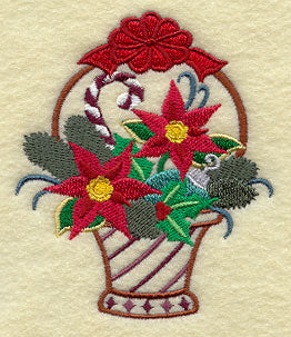 Christmas Basket - Poinsettias