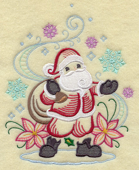 Santa and Snowflakes