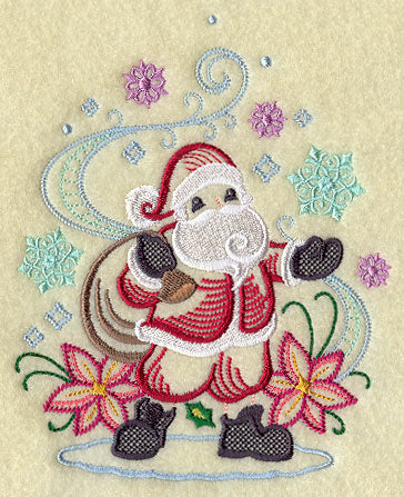 Santa and Snowflakes