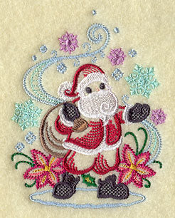 Santa and Snowflakes