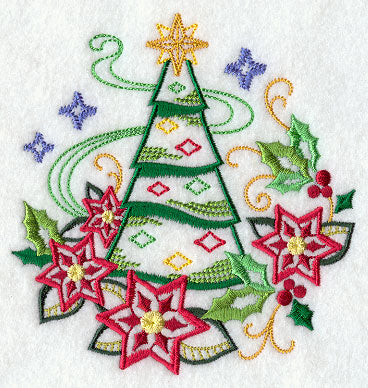 Christmas Tree with Diamonds