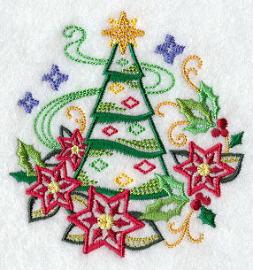 Christmas Tree with Diamonds