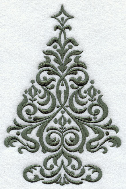 Holiday Damask - Christmas Tree