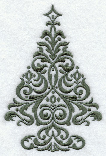 Holiday Damask - Christmas Tree