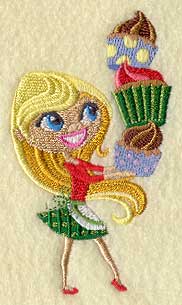 Christmas Sprite with Cupcakes