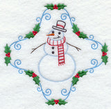 Vintage Snowman and Holly