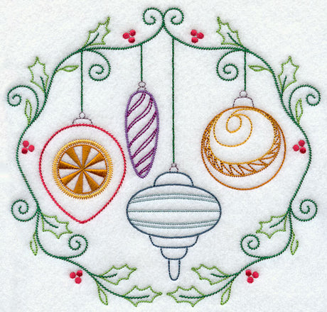 Vintage Ornaments and Berries