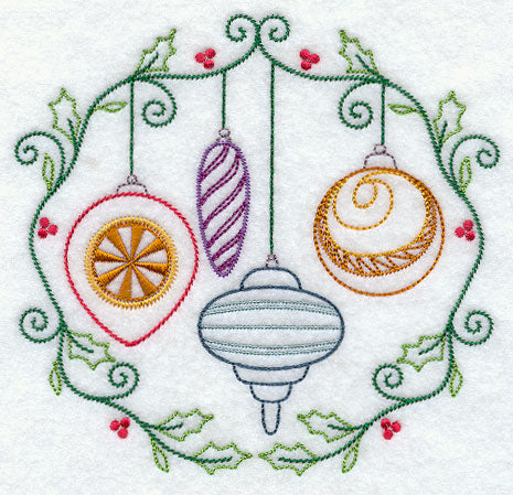 Vintage Ornaments and Berries