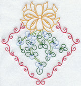 Vintage Mistletoe and Ribbon