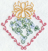 Vintage Mistletoe and Ribbon