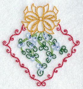 Vintage Mistletoe and Ribbon