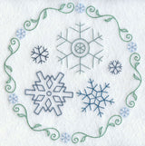 Vintage Snowflakes Circle