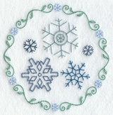 Vintage Snowflakes Circle