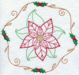 Vintage Poinsettia and Holly