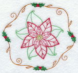 Vintage Poinsettia and Holly