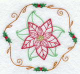 Vintage Poinsettia and Holly