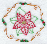 Vintage Poinsettia and Holly