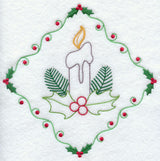 Vintage Candle and Holly