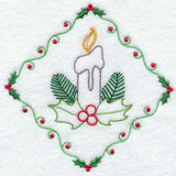 Vintage Candle and Holly