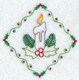 Vintage Candle and Holly