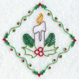 Vintage Candle and Holly