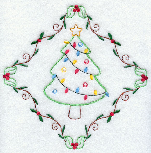 Vintage Christmas Tree Diamond