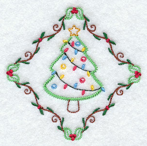 Vintage Christmas Tree Diamond