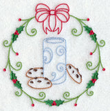 Vintage Christmas Cookies and Milk