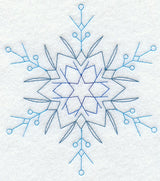 Star Snowflake (Redwork)