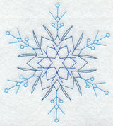 Star Snowflake (Redwork)
