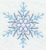 Star Snowflake (Redwork)