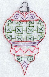 Bright Ornament (Redwork)