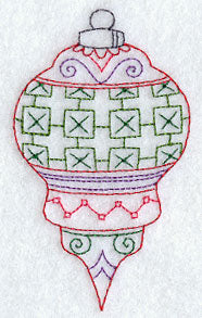 Bright Ornament (Redwork)
