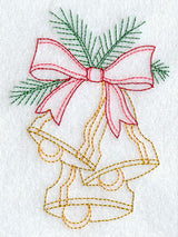Bells and Bow (Redwork)