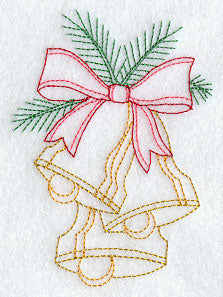 Bells and Bow (Redwork)