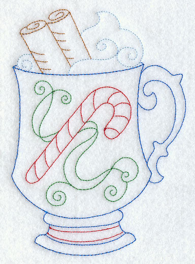 Hot Cocoa (Redwork)