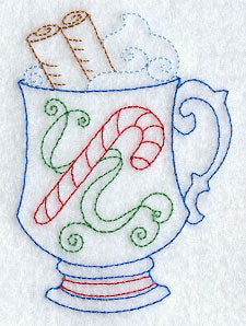Hot Cocoa (Redwork)