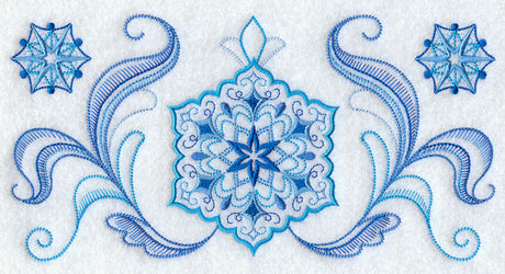 Starry Snowflake Border